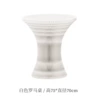 70cm diameter white Roman table + acrylic table top