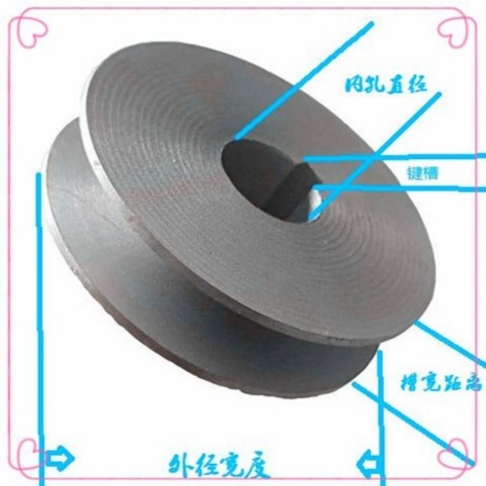 三角皮带盘A/B2a型双槽多槽单槽皮带轮电动机电机轮双槽