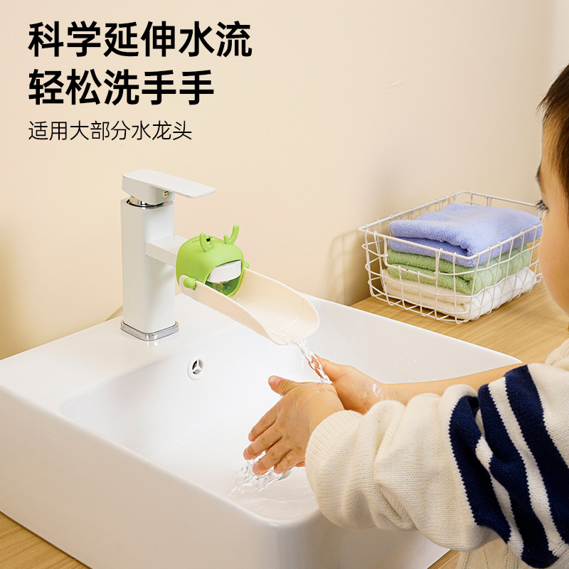 Extensor de grifo de ciervo caricatura bebé lavado de manos extensor de grifo anti-splash extensor de grifo