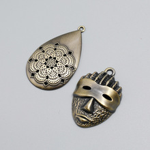 简约DIY饰品配件 手工原材料批发 古铜色合金挂件吊坠项链配饰