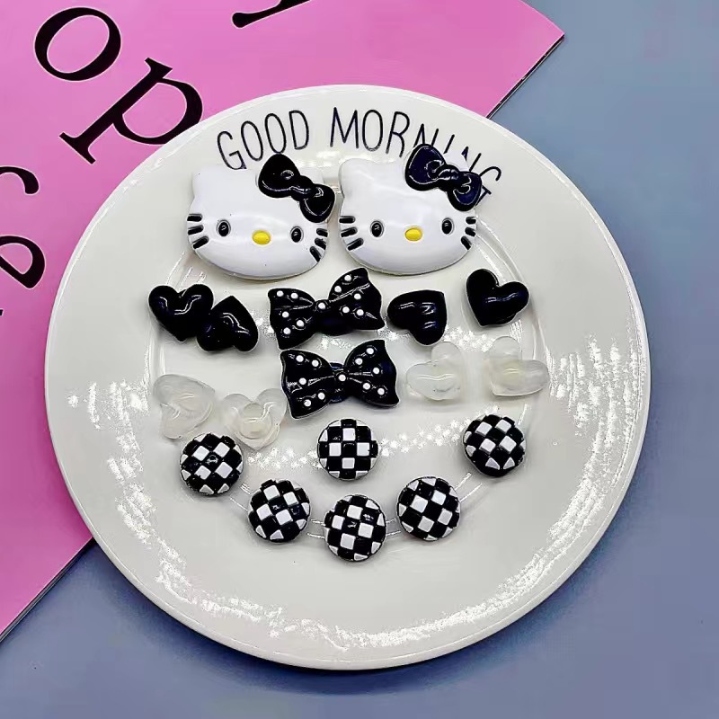 Hoyo Hoyo accesorios de zapatos lindos dibujos animados DIY botones de zapatos floral botones de zapatos accesorios botones de botones accesorios botones de PVC botones de zapatos