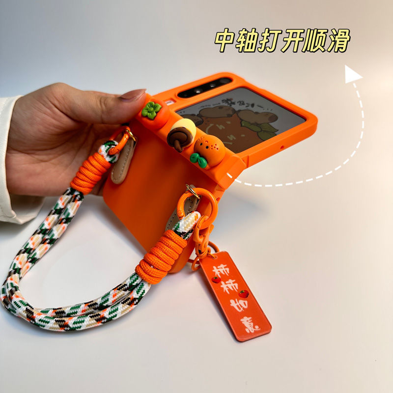 适用华为PuraX手机壳中轴全包防摔手提purax典藏版阔折叠保护套新|undefined