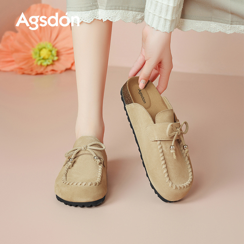 Antiguo león Denbocken zapatos medio zapatillas mujeres 2026 nueva primavera con suela gruesa Bocken zapatos con falda