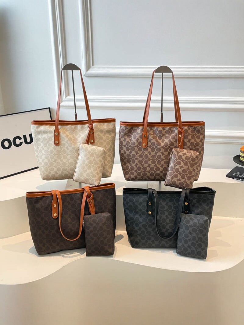 Bolso de mujer en caliente 2026 nuevo bolso retrógrado bolso de hombro de transporte de gran capacidad bolso de dos piezas conjunto