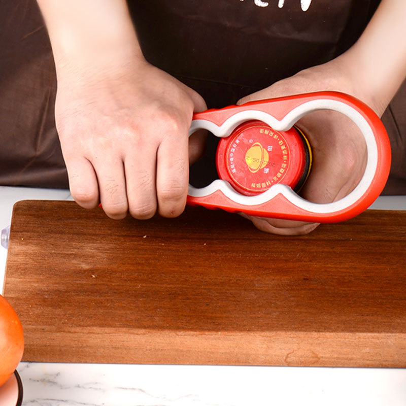 Multifunctional Lid Opener Four-in-One Can Opener Kitchen Home Use Anti-Slip Bottle Opener Direct Manufacturer Sale