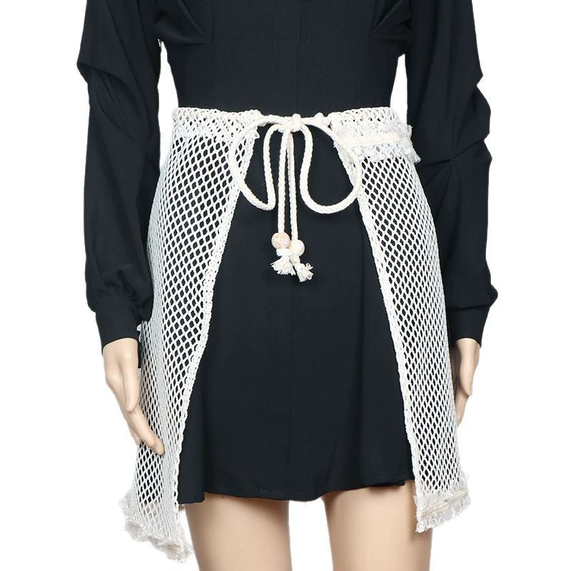 Fashionable lace curtain, apron, skirt, fitted
