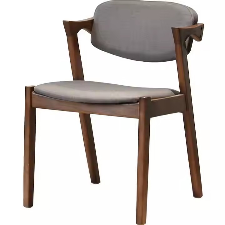 Mesa de comedor de hotel de caja de madera maciza cadena de restaurantes occidentales diseñadores de estilo antiguo asiento de tela de caña