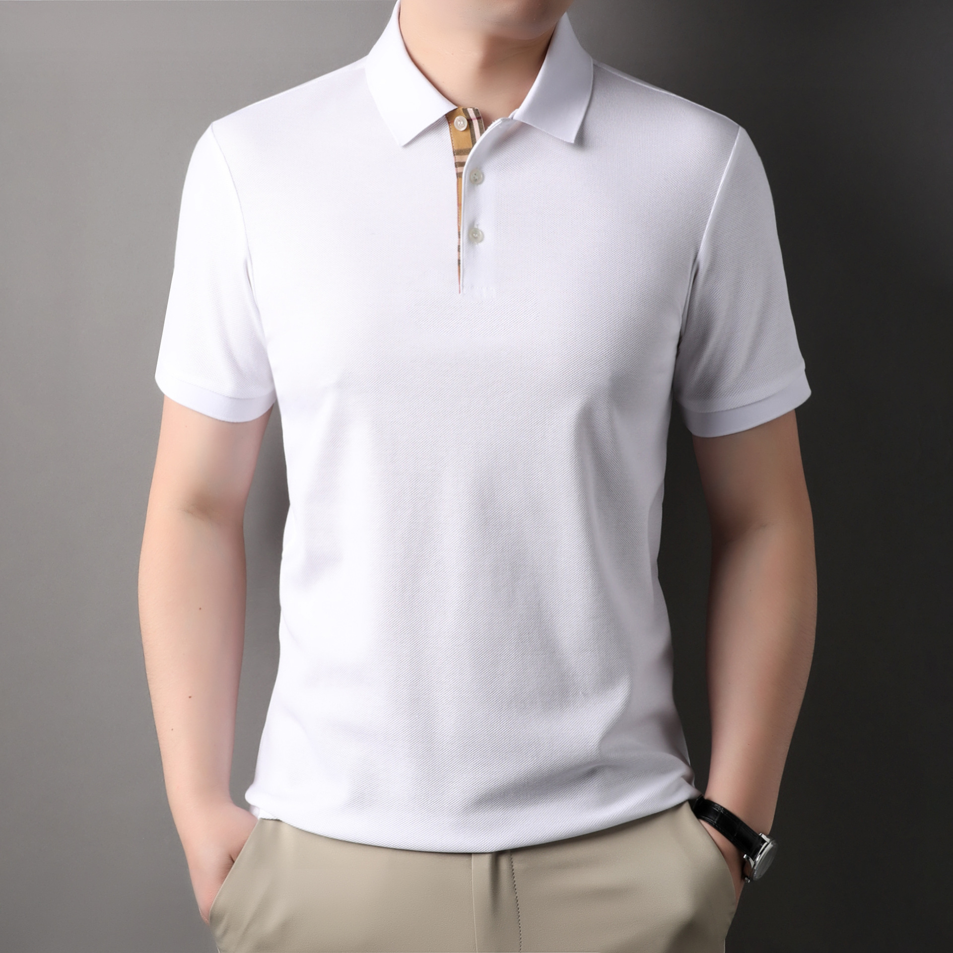 C6357 1170K ÁO THUN NAM YUPTYLO NGẮN TAY TRUNG NIÊN KÍN CỔ THỜI TRANG NAM G04 SẢN PHẨM MỚI