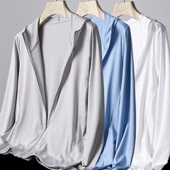 氷糸日焼け止め服男2023夏の薄いカップル服