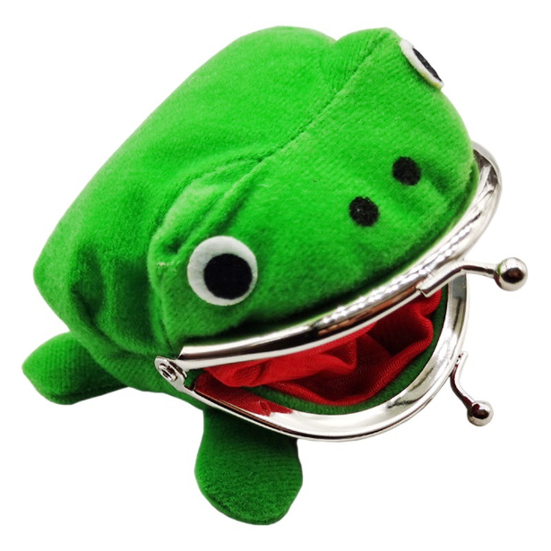 Anime Ninja Peripheral Supplies Mini Green Frog Wallet Naruto Wallet Anime Cosplay Coin Purse