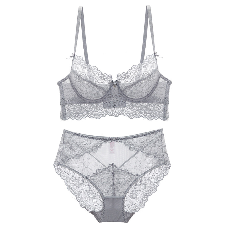 Traje de Sujetador de encaje sexy para mujer envuelto en el pecho y la conformación de los senos más el tamaño de soporte superior pecho grande y pequeño traje de ropa interior delgada sujetador