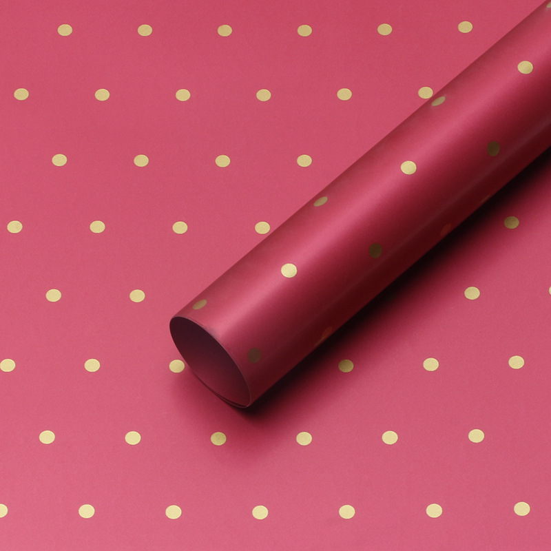 Roland Little Dots Ouya Paper Papel de envolver de flores Diy Regalo Bronceado Ramo de flores Papel de flores Material de floristería