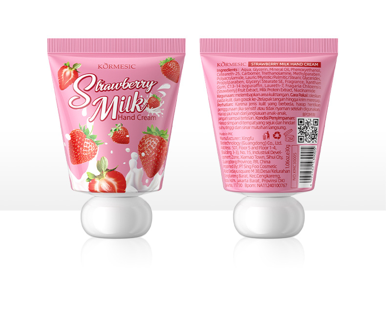 Crema mani al latte di frutta KORMESIC 30 g Crema mani idratante e nutriente_voghion.com