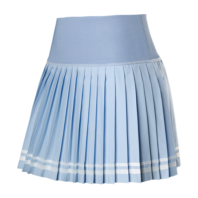 Vesta de tenis de mujer secado rápido vestido deportivo de fitness yoga bádminton cinturón forrado vestido corto de moda plegado image 13