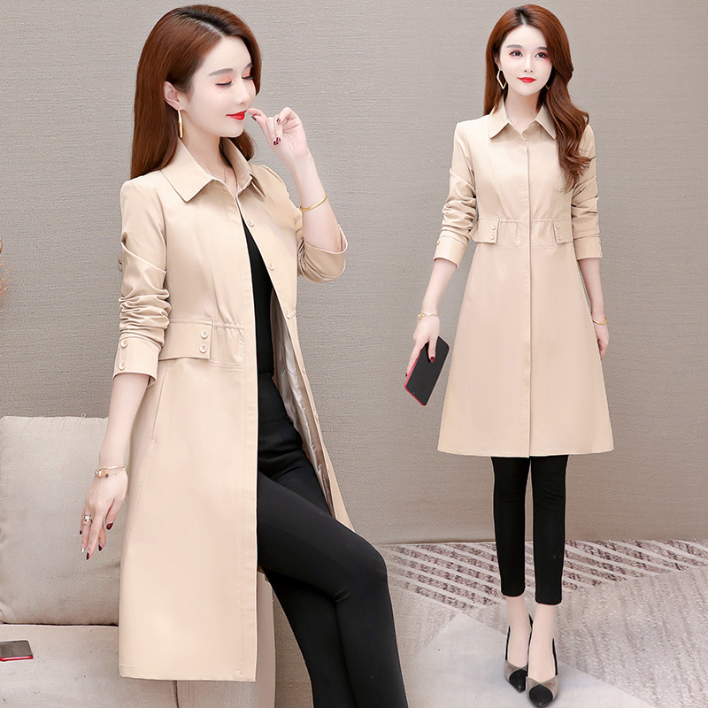 风衣女中长款秋冬装2021年新款阔太太中年妈妈时尚洋气外套|ms