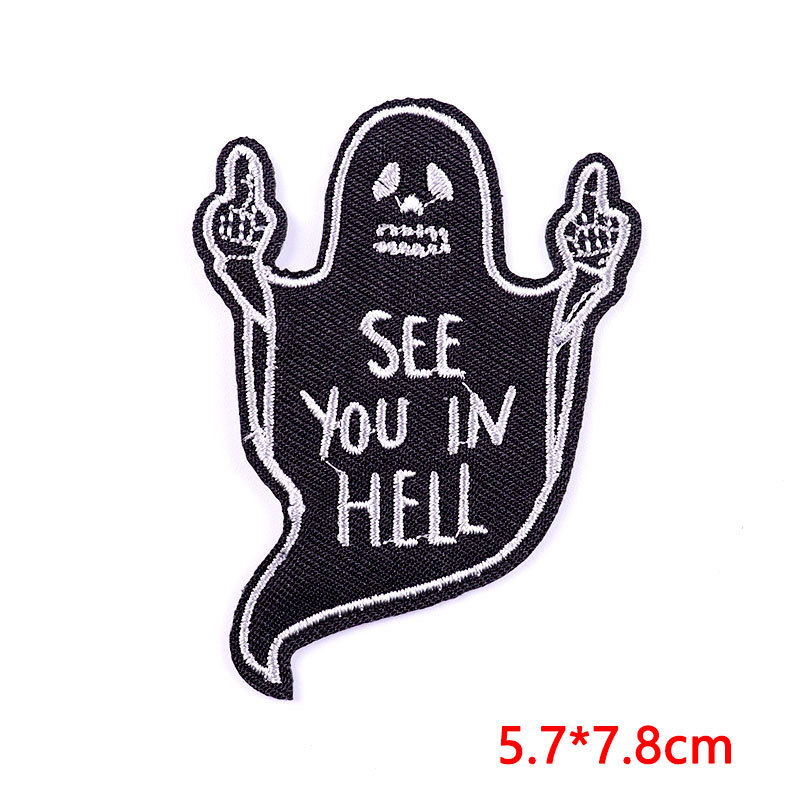8g Weight Cloth Sticker Event & Party Supplies Clothing Sticker Patches Classification Lips, Letter Pattern Retro, Punk Style Retro Punk Lips Letter Clothing Sticker Patches Cloth Sticker 3