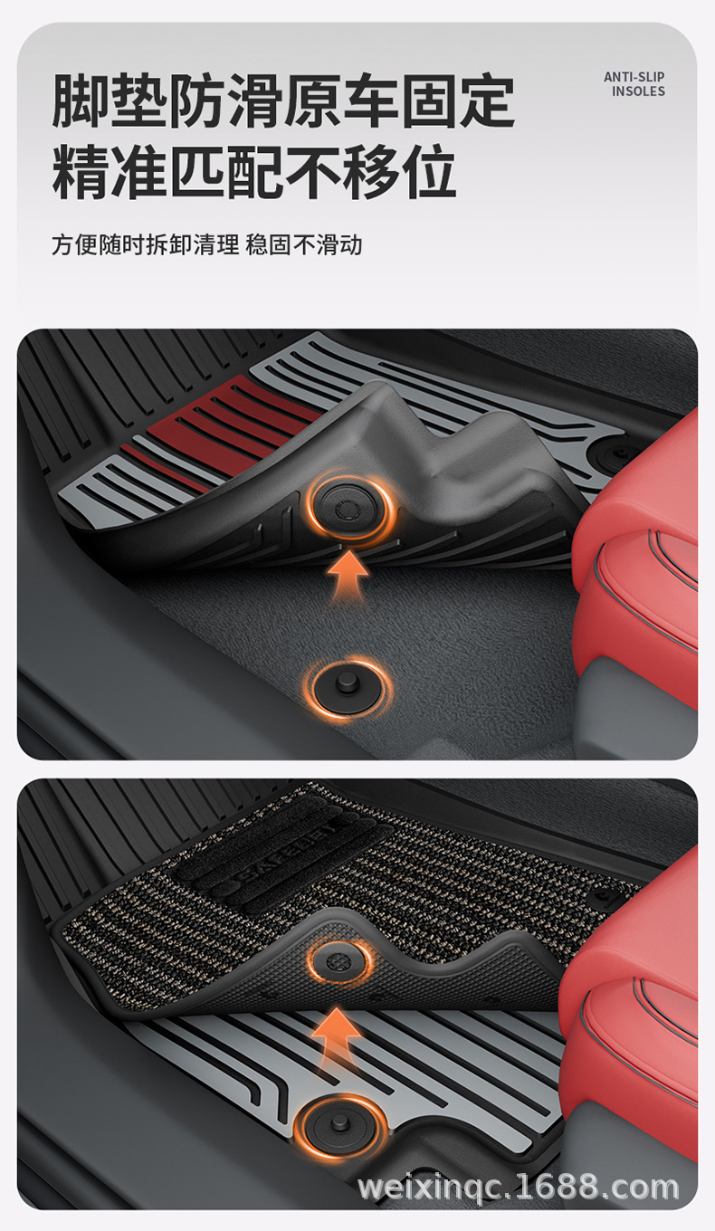 Suitable for Audi A4L A5L A6L A7L Q5L Q3 Q5L Special Car-Specific Colorful Tpe Car Floor Mats