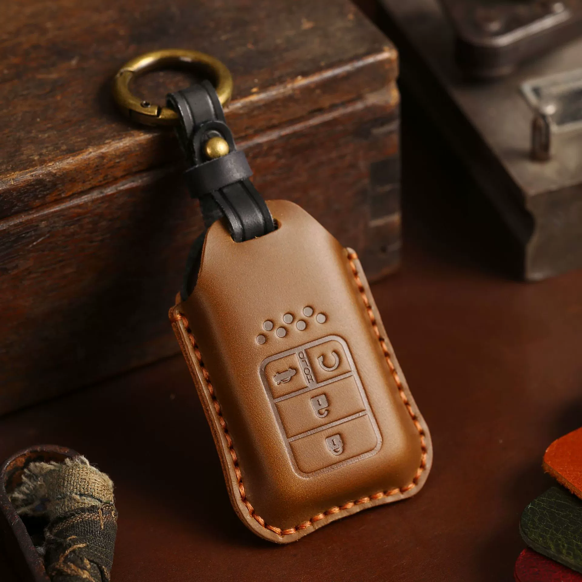 Suitable for Honda Key Case CRV Lingpai XRV Ten Generation Accord Crown Crown Fit dermis car keypie