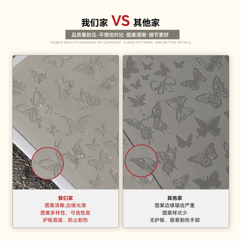 ネイルアート印刷プレート蝶ネクタイ蝶柄花漫画愛中国風印刷ゴム型鋼板転写鋼板|undefined