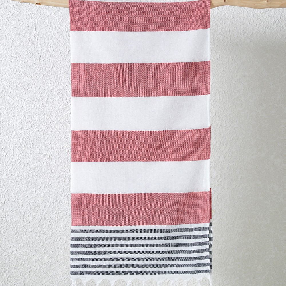 Toalla turca de algodón teñido en hilo, manta de playa de secado rápido con rayas