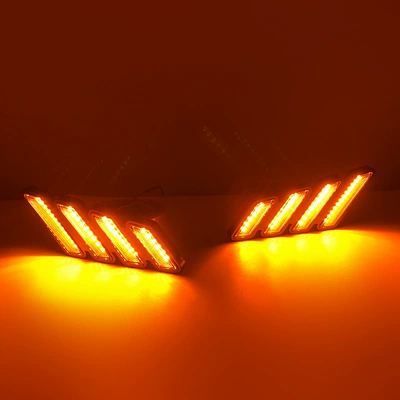 with flowing turn signals, Gündüz işıqları