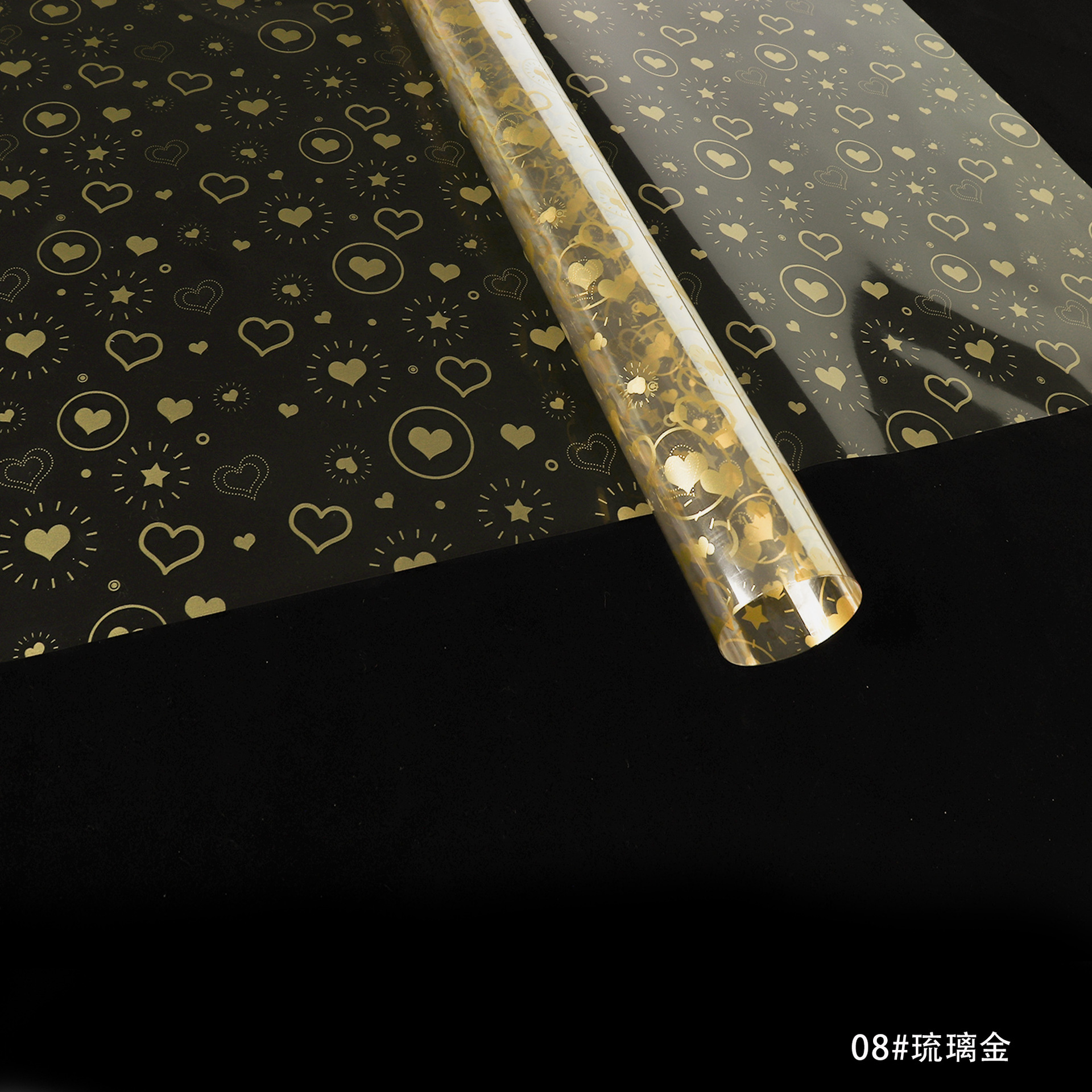 Fábrica de fiestas de flores al por mayor nuevo festival Qixi amor flor de papel de envoltura de flores transparente flores de papel de envoltura de flores regalos floristas