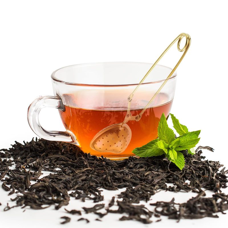 クロスボーダー熱売ステンレス茶漏れ茶葉フィルターハート型ハンドル茶漏れ茶泡茶器茶球|undefined