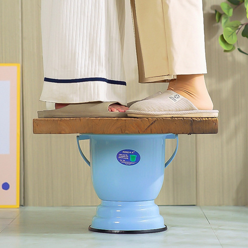 Pregnant woman's urine bucket, toilet bucket, sputum jar, thickened anti-slip household night bucket, toilet seat, urinal, urine pot, old-fashioned high-leg