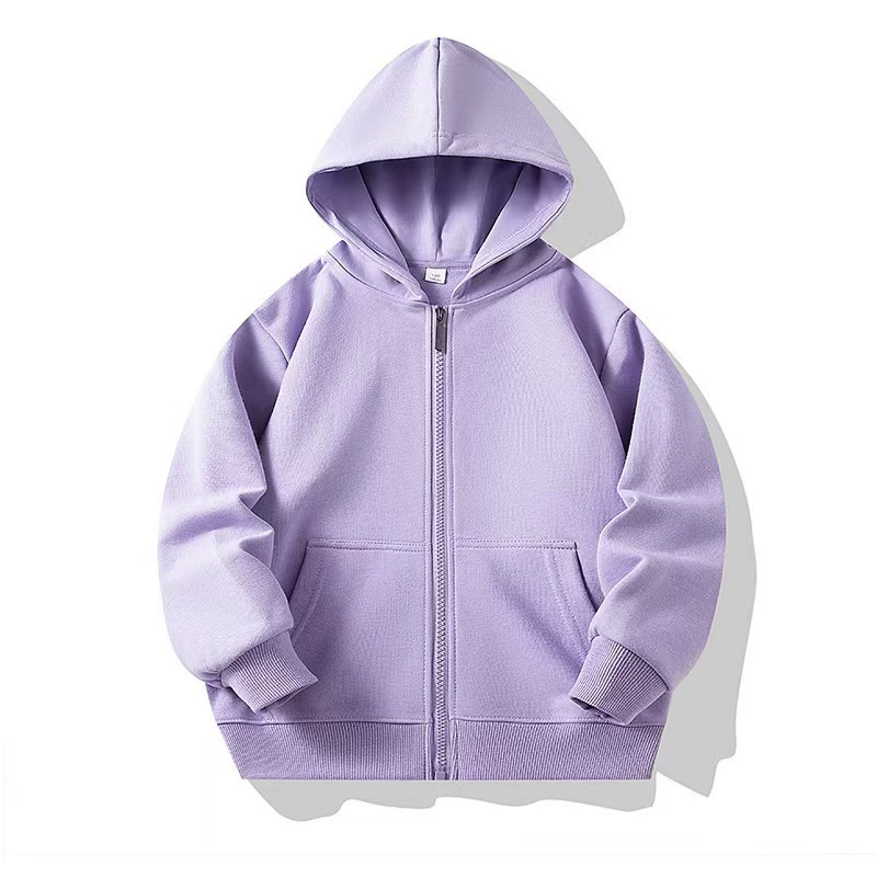 Демисезонная детская кофта на молнии с капюшоном, толстовка oversize, одежда для детей