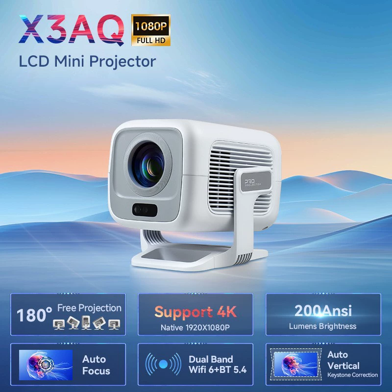 2025 новый кроссборочный зарубежный X3AQ автофокус 1080P высокое разрешение видео 4K проектор решение H713 модель