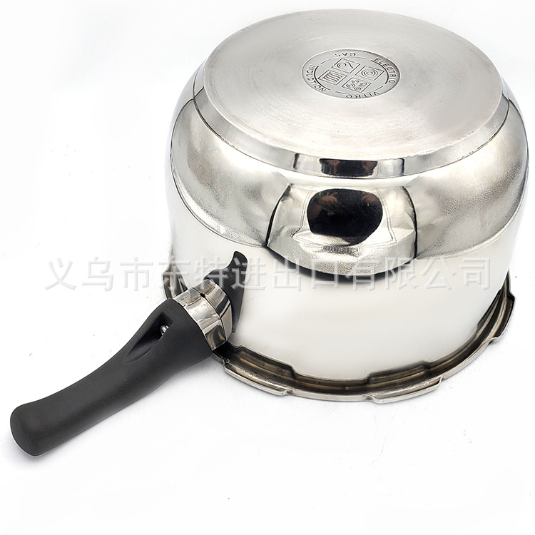 Stainless steel pressure cooker for both household and commercial use, double-bottom pressure cooker for export detail image 8