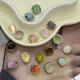 [collection] Colorful Cat's Eye Metal Shirt Buttons Cardigan Buttons Small Fragrant Style Clothing Accessories Small Buttons