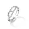 Genuine small design pin, cute universal chain, adjustable ring, simple and elegant design