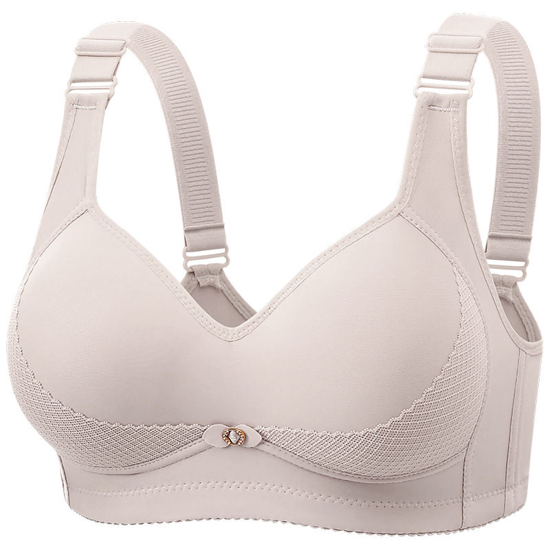 Comfortable breathable wireless bra, supporting underwear, bra top, plus size