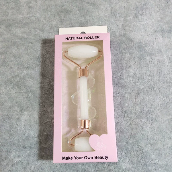 White jade roller massage device