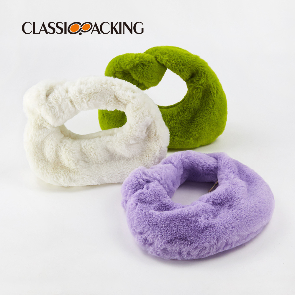 Bolsos de mujer al por mayor de fábrica 2025 otoño e invierno nuevo estilo bolso de felpa bolso de piel sintética bolso de lana simple in