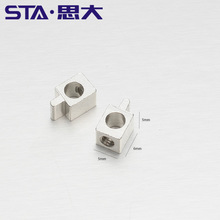 5*5*6铜端子 LED铝基板 PCB板铜端子接线柱方形贴片端子平底一字