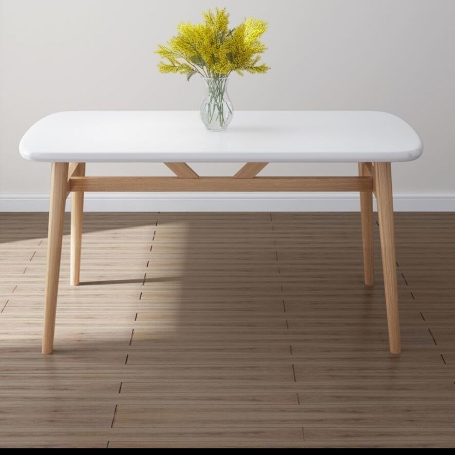 White single table length 100 width 60 height 75