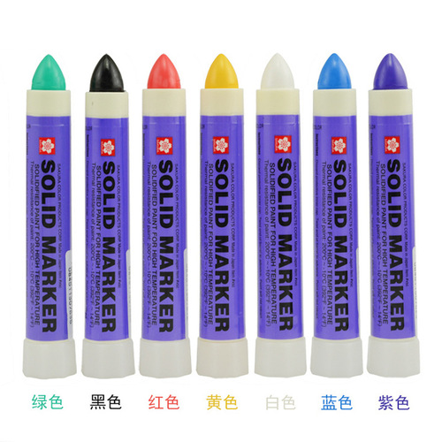 Colorful Industrial Wax Crayons Sakura Cherry Blossom XSC Solid Paint Pen Industrial Marker Pen Wholesale Steel Marking Pen 