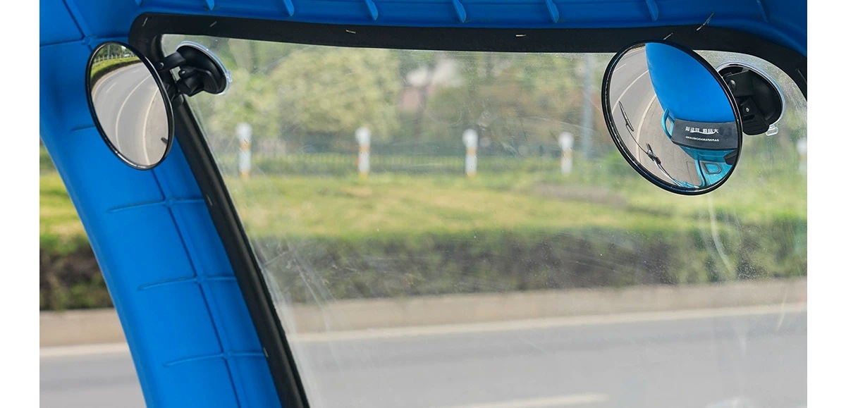 Three-wheeled and four-wheeled delivery vehicle rearview mirror, suction cup type, powerful interior mirror, wide-angle convex universal reversing mirror