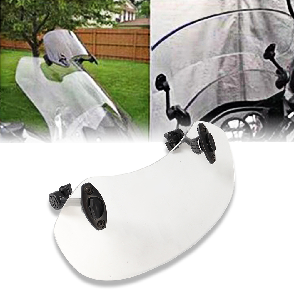 Motorcycle Modification Parts, Front Height-Adjustable Windshield, Suitable for Yamaha, Suzuki, Piaggio, Guangyang