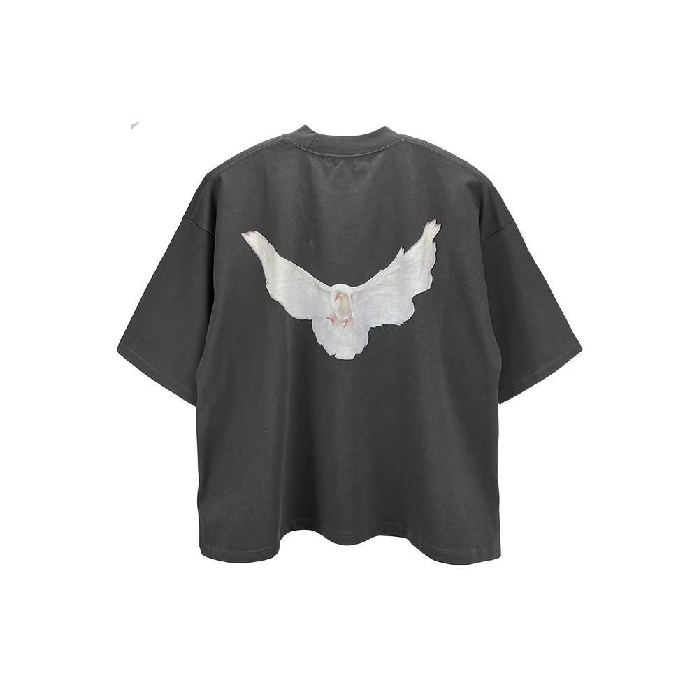 Camiseta de Manga Corta de Corte Amplio y Algodón Lavado, YE para Hombre | Protección Antibacterial