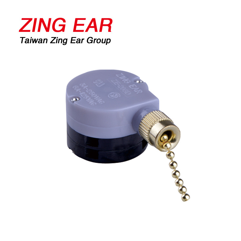 惠州晋煜供应ZE-208D拉线拉制开关 适用于壁灯风扇灯拉链开关