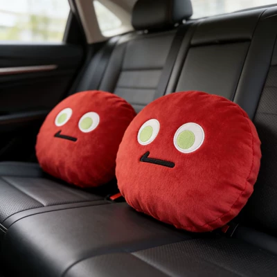 Neck Pillow with Cute Smiley: Headrest