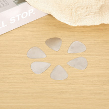 现货供应0.3mm拇指手指吉他拨片 金属电贝斯镜面不锈钢吉他拨片