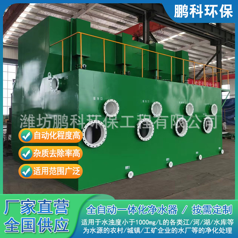 水厂集中供水净化设备农村饮用水一体化净水器河湖水净化设备