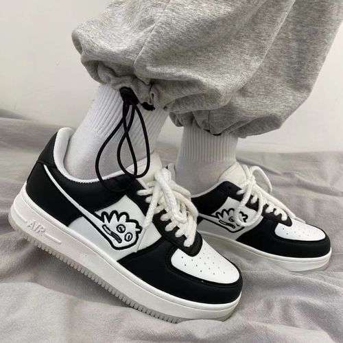 Summer and Spring Instagram Style Little Monster White Women's Ulzzang School Thicker Sole Casual Sports Sneakers Trend