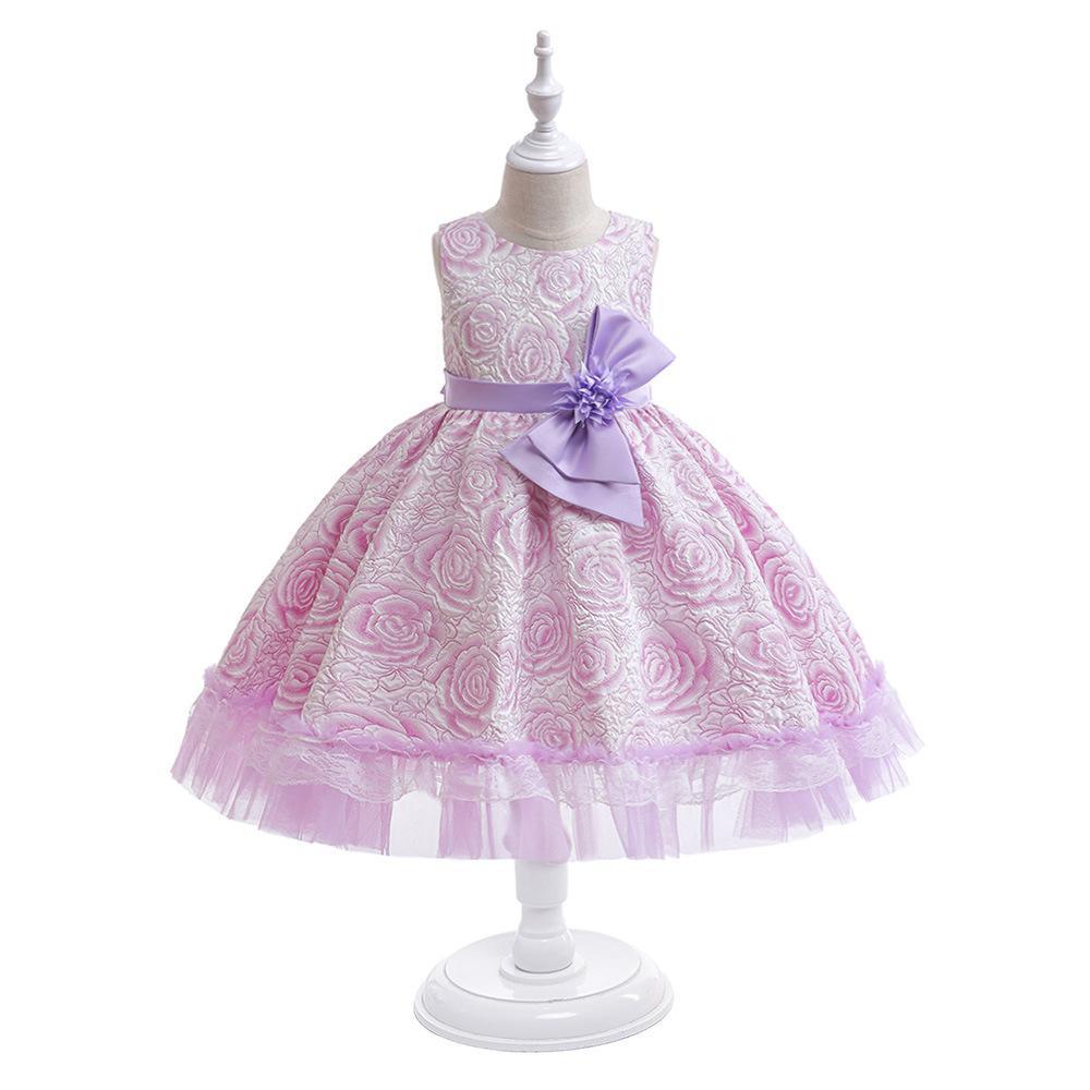 New girls' dress children gress children's wedding dress Princess pettiskirt cross-border exclusive for in stock