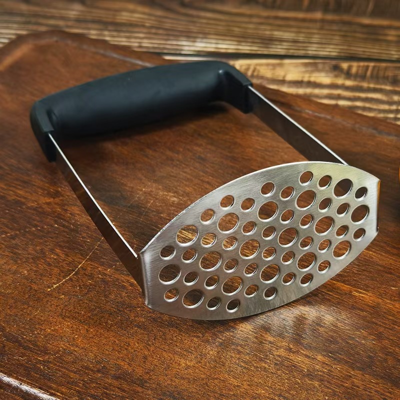 Spot Stainless Steel Potato Masher Sweet Potato Masher Anti-Slip Handle Household Manual Kitchen Tools