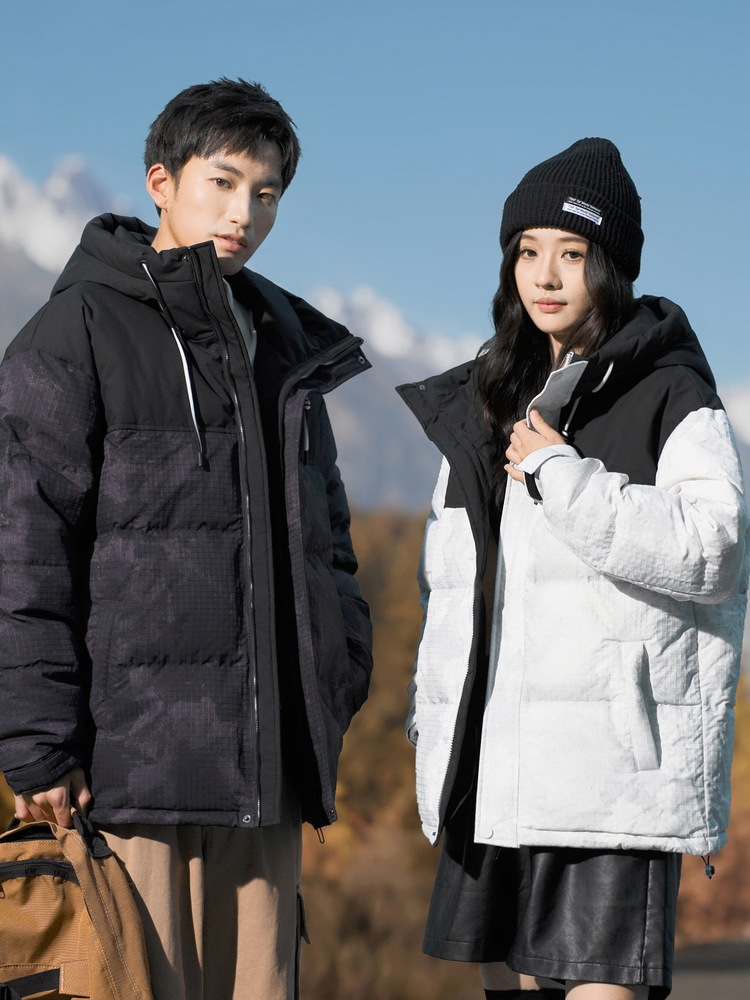 Camouflage winter down jacket